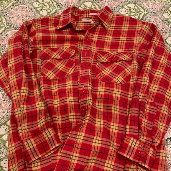 Vintage LLBean flannel - Picture 1 of 3